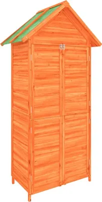 Zdjęcie produktu dla vidaXL Szopa na narzędzia brązowa 89x52,5x175 cm lite drewno sosnowe