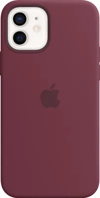 Zdjęcie produktu dla Silikonowe etui Apple iPhone 12 / 12 Pro z Magsafe - śliwkowe