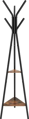 Produktbild von Songmics Nadim Garderobe stehend mit 6 Haken und 2 Ablagen, 39x167 cm