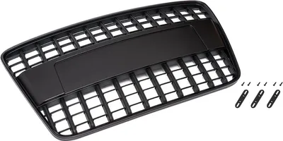 Immagine prodotto di Griglia radiatore griglia sportiva a nido d'ape nero opaco porta emblema per Audi Q7 4L 2005-2009