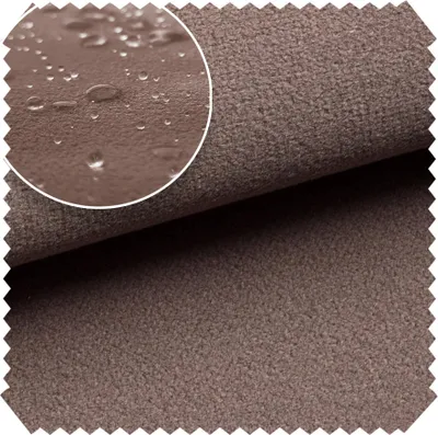 Produktbild von novely® TRITON - Microfaser Velours in Wildleder-Optik - Wasserabweisender Möbelstoff - Pflegeleichte Meterware 1lfm - Farbe: 06 Hellbraun