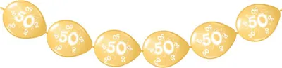 Produktbild von 8 Lovely 50 years Girlanden Luftballons 3m