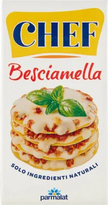 Produktbild von Parmalat Chef Besciamella Klassisches Bechamel Sauce zum Kochen 500ml natürliche Zutaten bereit zum Kochen