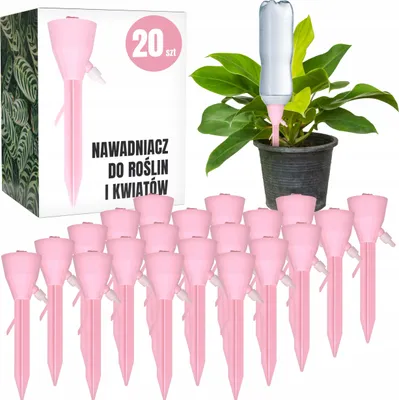 Produktbild von Pflanzenbewässerer 20er Set – Bewässerungspatronen für Topfpflanzen, rosa