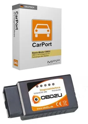 Produktbild von E327 Bluetooth OBD 2 Diagnose-Interface Gerät Carport SOFTWARE DEUTSCH viele PKW