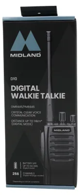 Zdjęcie produktu dla Radiotelefon Midland D10 Digital DMR446