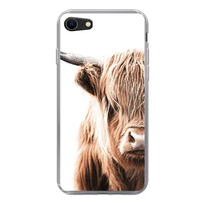 Produktbild von MuchoWow® Handyhülle Schutzhülle Hülle für iPhone 7 Schottischer Highlander - Kuh - Tiere Silikon Softcase Handy Hülle - Kartenhalter
