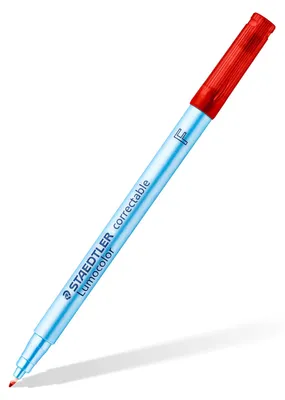 Obrázok produktu pre Staedtler Lumocolor 305, Jemná, 1 farba/farieb, Červená, 0,6 mm, atrament s vodným základom