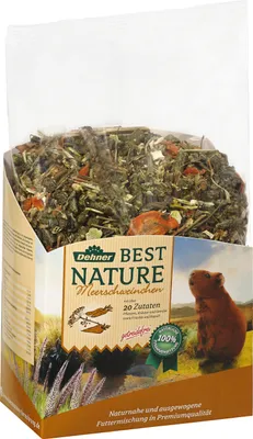 Produktbild von Dehner Best Nature Nagerfutter Adult, Meerschweinchenfutter, 2 kg