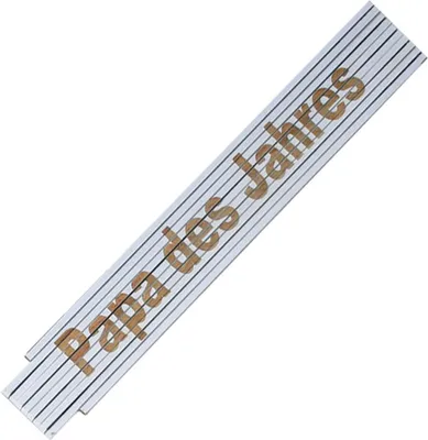 Produktbild von Zollstock Meterstab Laser Gravur Spruch Vatertag Opa Geburtstag Papa des Jahres