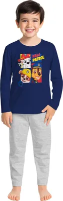 Zdjęcie produktu dla Piżama Paw Patrol dla chłopców - piżama dziecięca z długim rękawem i spodniami niebieska/szara 122-128