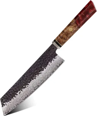 Produktbild von Damast Küchenmesser AI-37351 - Kiritsuke / Rot KP37351