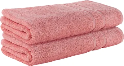 Produktbild von StickandShine 2er SET Premium Frottee Saunatuch 80x200 cm in lachs  in 500g/m² aus 100% Baumwolle