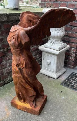 Produktbild von Casa Padrino Jugendstil Garten Deko Gusseisen Skulptur Rost H. 97 cm