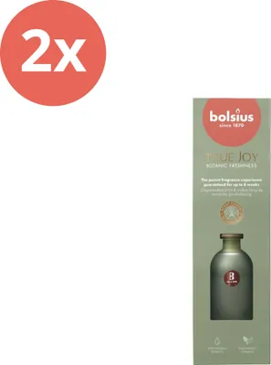 Produktbild von Bolsius - True Joy - Duftstäbchen - 80 ml - Botanische Frische - Vorteilspack - 2 Stücke
