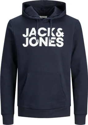 Produktbild von JACK & JONES Herren JJ Ecorp Logo Sweat Hood
