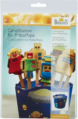 Obrázok produktu pre Birkmann CakeStations pre RoboPops, držiak na tortu, tortové lízatko, príslušenstvo na pečenie, plast / kartón, Ø 17 cm, 443037