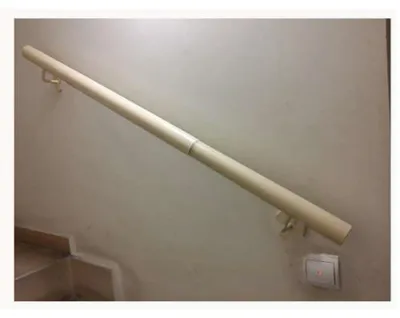 Produktbild von Wandhandlauf verstellbar 110–200 cm Weiß