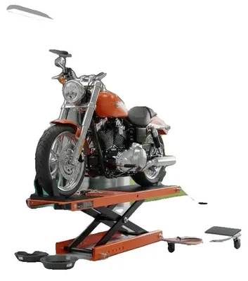 Immagine prodotto di Sollevatore per motociclette, capacità di carico 500 kg, regolabile in altezza, colore verde militare