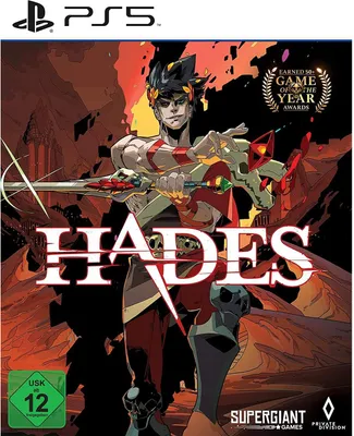 The cover art for the video game Hades, featuring the protagonist Zagreus.