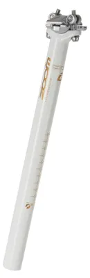 Produktbild von ZOOM Fahrrad Sattelstütze Alu verstärkt 350 mm weiß Ø 27,2 - 31,8 mm extra stark
