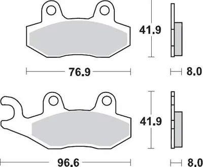 Obrázek produktu pro Brzdové destičky Moto-Master Nitro 091921