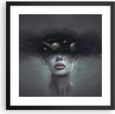 Produktbild von Gerahmtes Poster - Schwarzer Rahmen - Quinoa Frau Gesicht - 40x40 cm - Wand Bild - Wanddeko - Wandbilder - Kunstposter - Wandposter - Bilderrahmen - Bilder - Kunstdruck - P2BAC40x40-4796