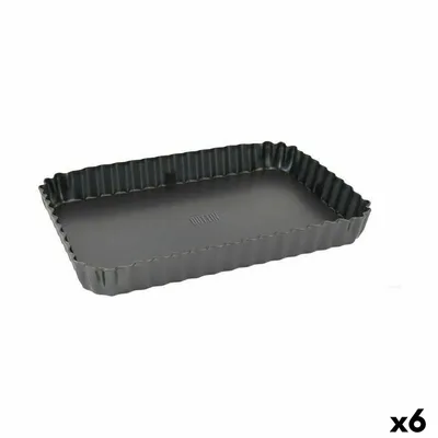 Obrázek produktu pro Dortová forma Quttin z černé uhlíkové oceli 31,5 x 21,5 x 3,5 cm (6 kusů)
