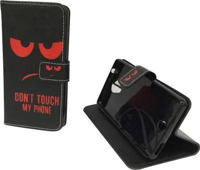 Produktbild von Handyhülle Tasche für Handy Wiko U Feel Dont Touch My Phone Rot