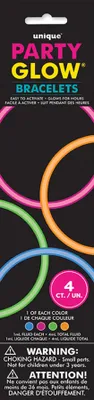Produktbild von Knicklicht Leucht Armband  4St. Bunt