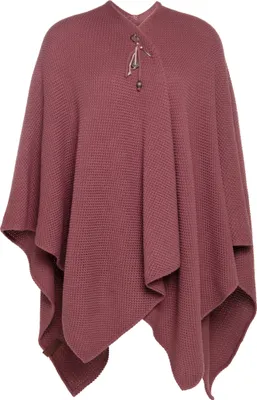 Produktbild von Knit Factory Jazz Poncho Cape - Stone Red - One Size