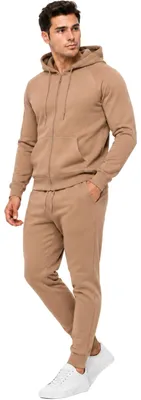 Produktbild von Herren Jogginganzug einfarbig 100% BW 586 Cappuccino 3XL