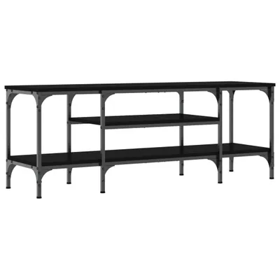 Obrázek produktu pro vidaXL TV skříňka černá 121x35x45 cm Materiál dřevo a železo