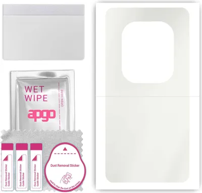Produktbild von apgo Rückseite Schutzfolie, Matt, kompatibel mit Tecno Phantom X2, Hinten Hydrogel-Displayschutzfolie mit Positionierhilfe, kratzfest, einfache Montage