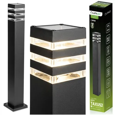 Zdjęcie produktu dla Lampa Ogrodowa Słupek Zewnętrzny Stojący E27 LED TAXUS 2 80cm LUMILED