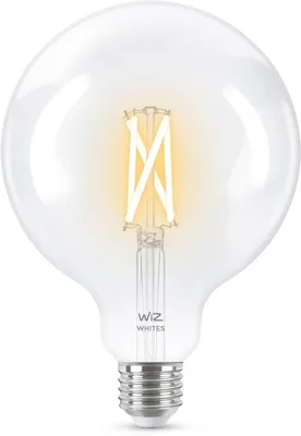 Obrázok produktu pre WiZ 8718699786717Z, Inteligentná žiarovka, Wi-Fi/Bluetooth, Priehľadná, LED, E27, G125