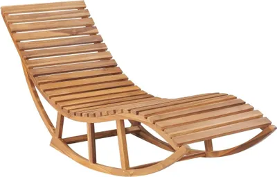 Produktbild von Schaukelliege mit Auflage Massivholz Teak