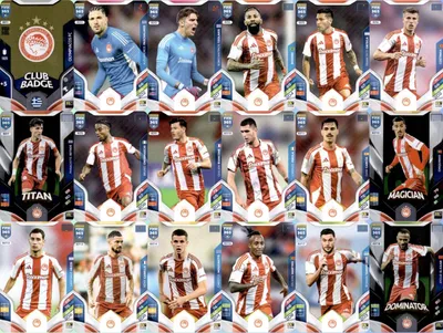 Image de Olympiakos Fifa 365 2026 Complete Set Of 18 Cards Oly1 – Oly18 Set