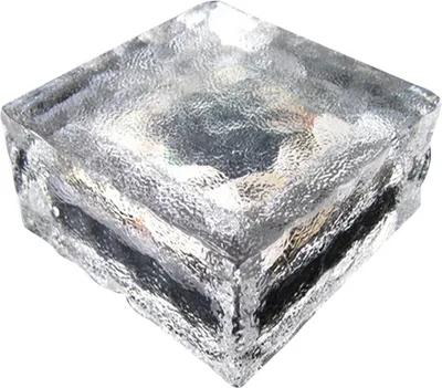 Produktbild von Solarleuchte für den Außenbereich, Kristallglas-Eisziegel, warm, Solar-LED-Wegeleuchte