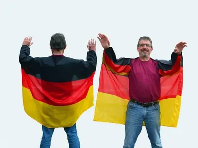 Produktbild von Deutschland Umhangfahne 90x150cm