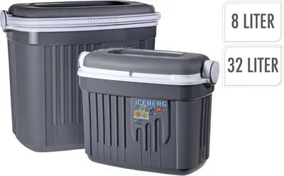 Produktbild von Set Von Kühlboxen 32L Und 8L Grau