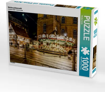 Produktbild von Calvendo Weihnachtsmarkt 1000 Teile Puzzle quer 640x480mm, Schöb Monika; 7445981