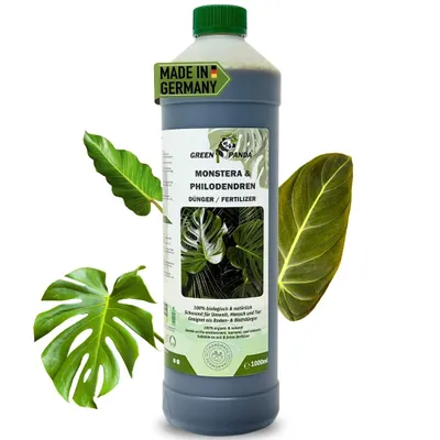 Produktbild von GreenPanda Monstera Dünger & Philodendron Dünger - 1L Blatt-Boost Dünger für Monstera - Flüssigdünger für Zimmer - & Balkonpflanzen