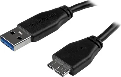 Image de Câble USB vers micro-USB Startech USB3AUB3MS Noir