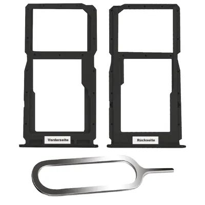 Produktbild von Huawei P30 Lite Sim Karten Halter Tray Adapter Fach Stecker Slot + Nadel Dual Single Schwarz