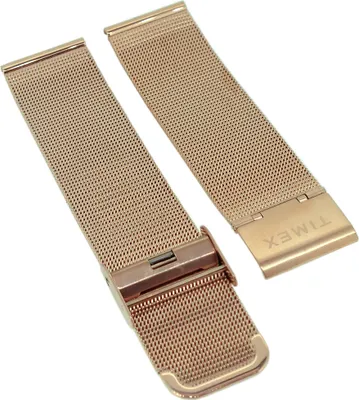 Produktbild von Timex | Uhrenarmband 20mm Milanaise rosegoldfarben | TW2R49400