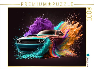 Produktbild von CALVENDO Puzzle Dodge Challenger | 1000 Teile Lege-Größe 64x48cm Foto-Puzzle für glückliche Stunden