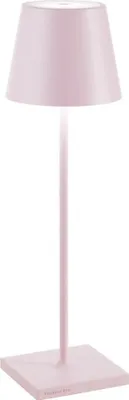 Image de Zafferano Poldina Pro Lampe de table à LED à intensité variable en aluminium Rose