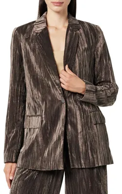 Produktbild von The Drop Blazer für Damen, Blake Lang, Brauner Samt (Java), M