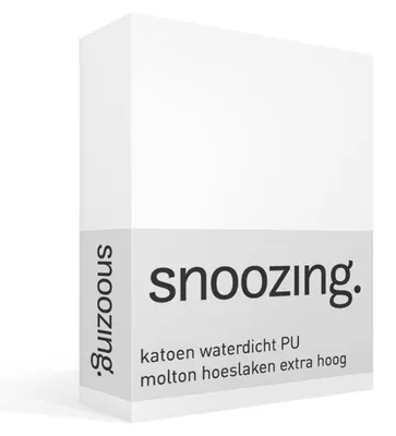 Obrázok produktu pre Nepremokavý bavlnený moltonový návlek na matrac 90x200 cm, farba: biela